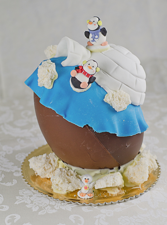 uovo con pinguini uovo con pinguini